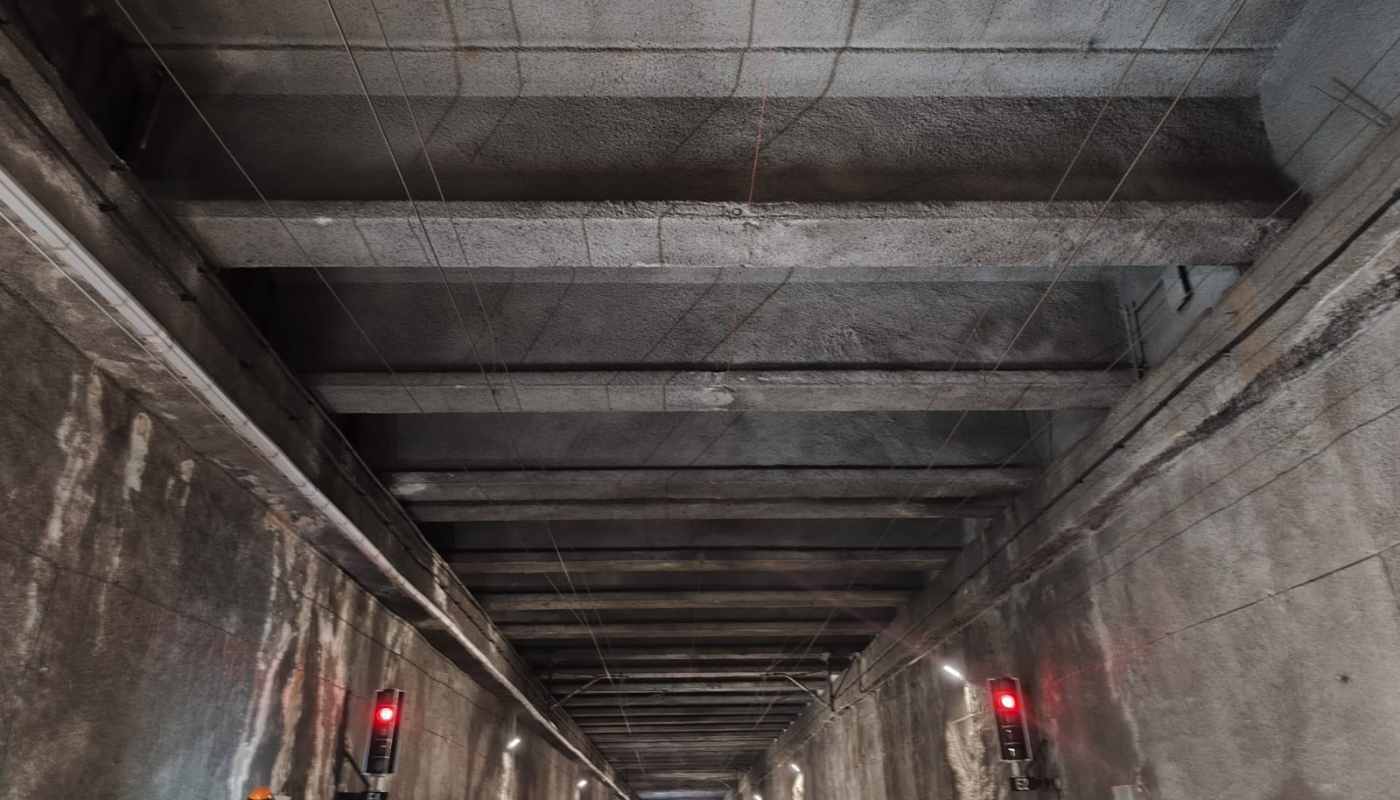 Reparación del túnel nº 10 de la Línea de Alta Velocidad